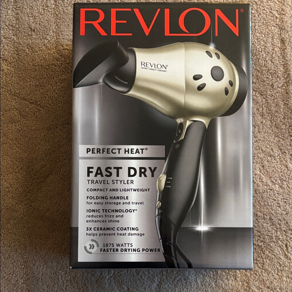 Revlon Perfect Heat Travel Styler - Black and Cream